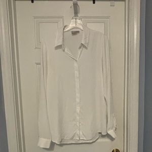 White button-down, sheer blouse from ASOS